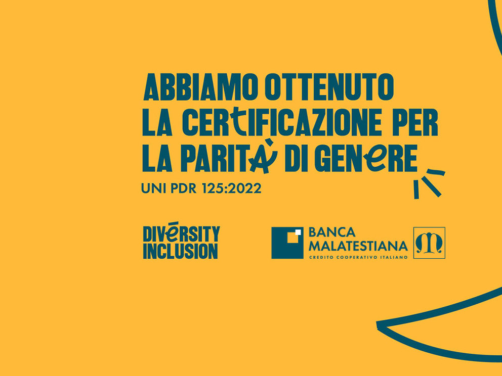 Banca Malatestiana ottiene la Certificazione per la parità di gen